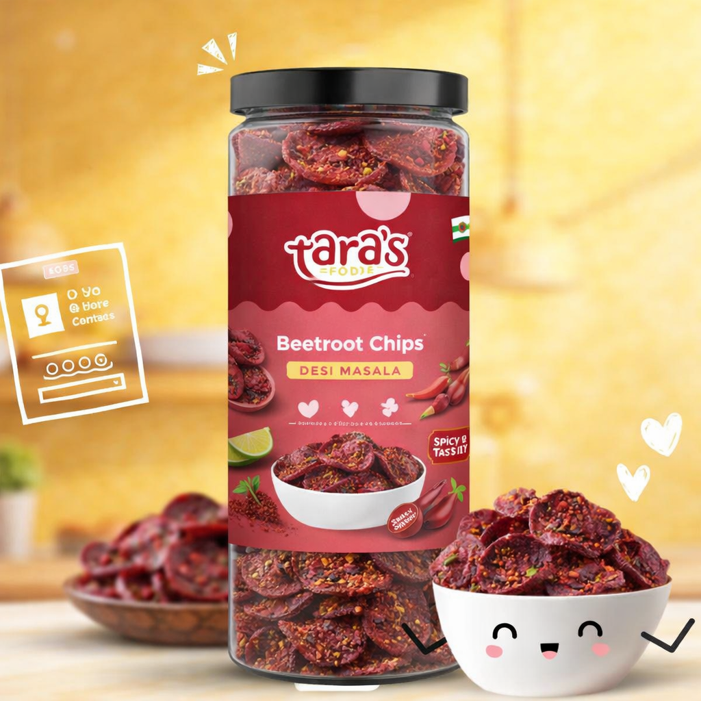 Beetroots chips Desi masala