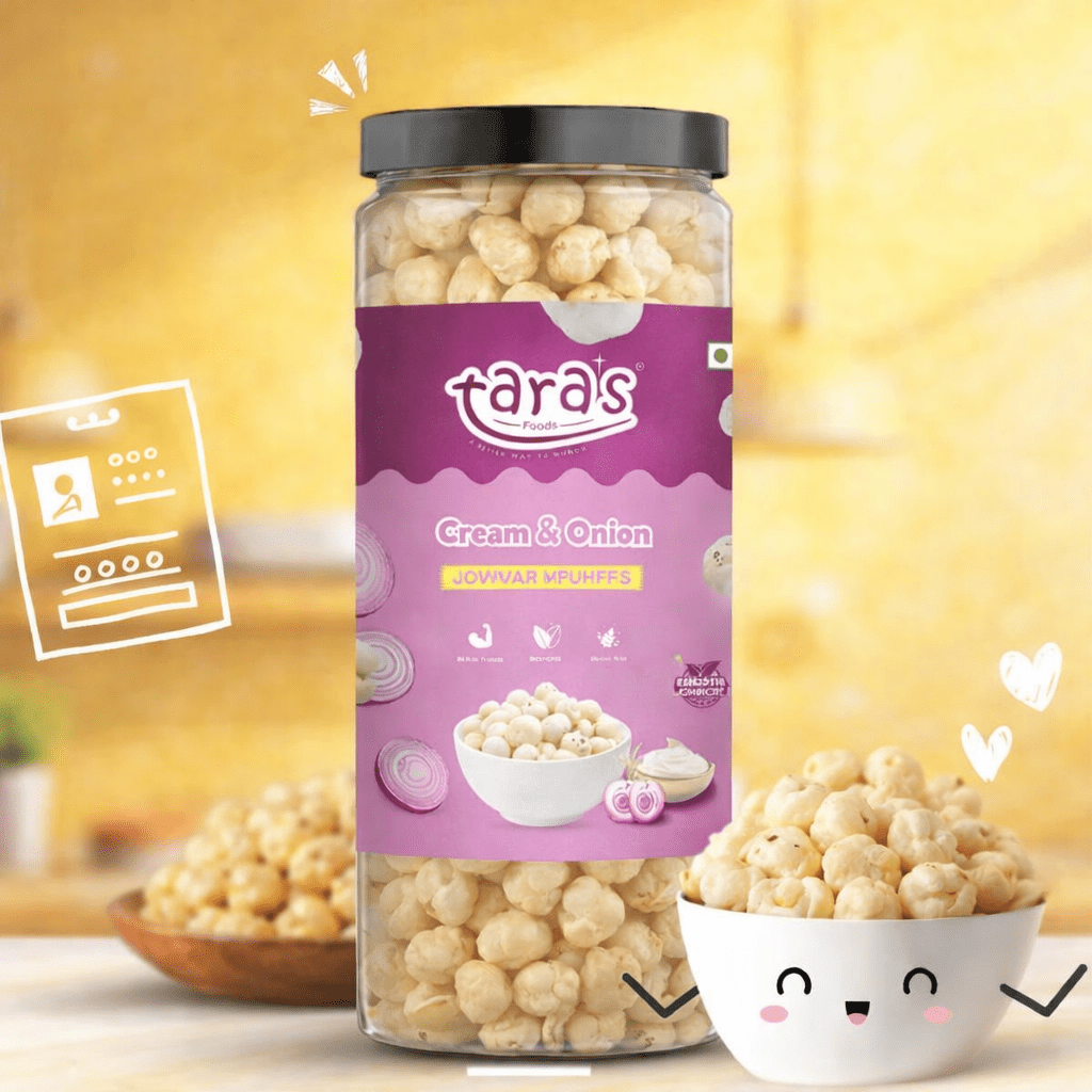 Jowar puff cream & onion - Taras Foods